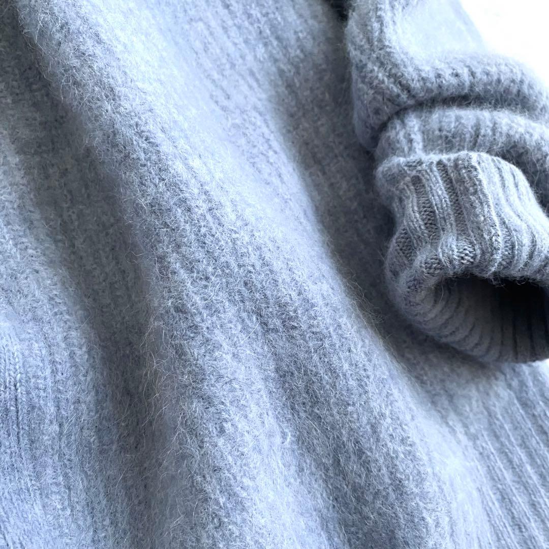 【美品✨】Whim Gazette ラクーン100% furニット畦カーディガン