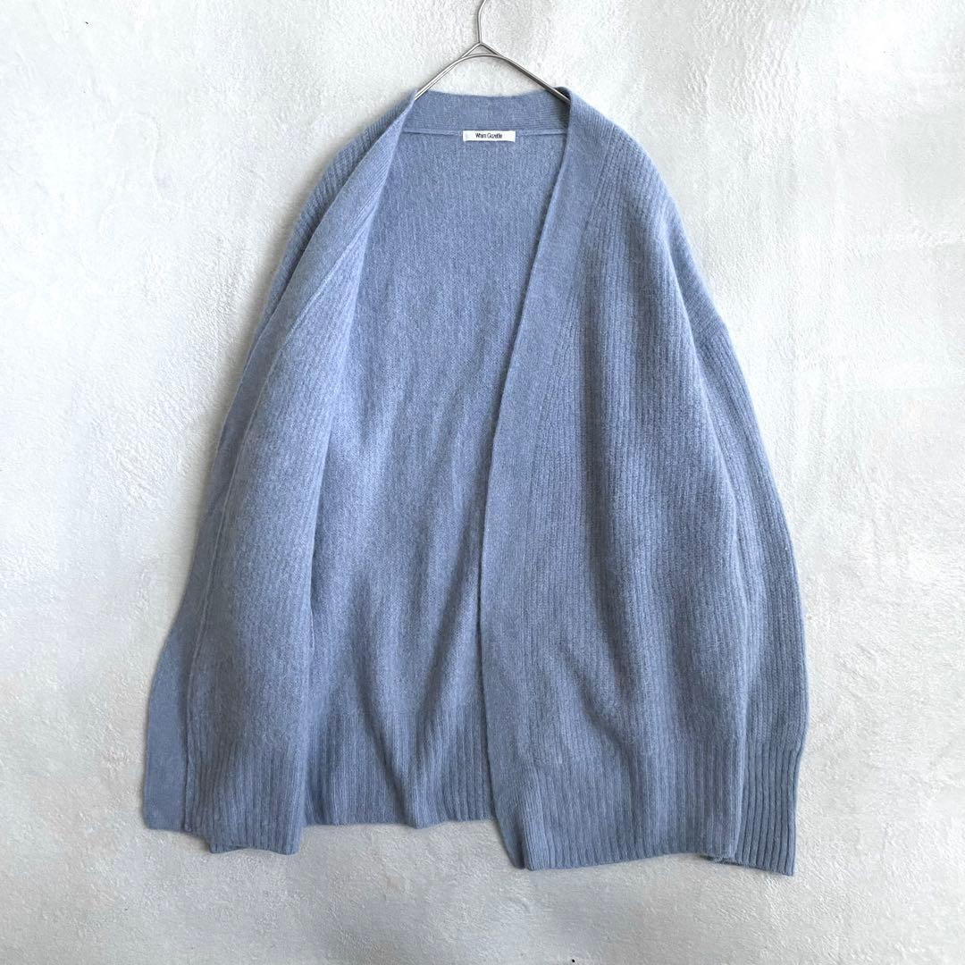 【美品✨】Whim Gazette ラクーン100% furニット畦カーディガン