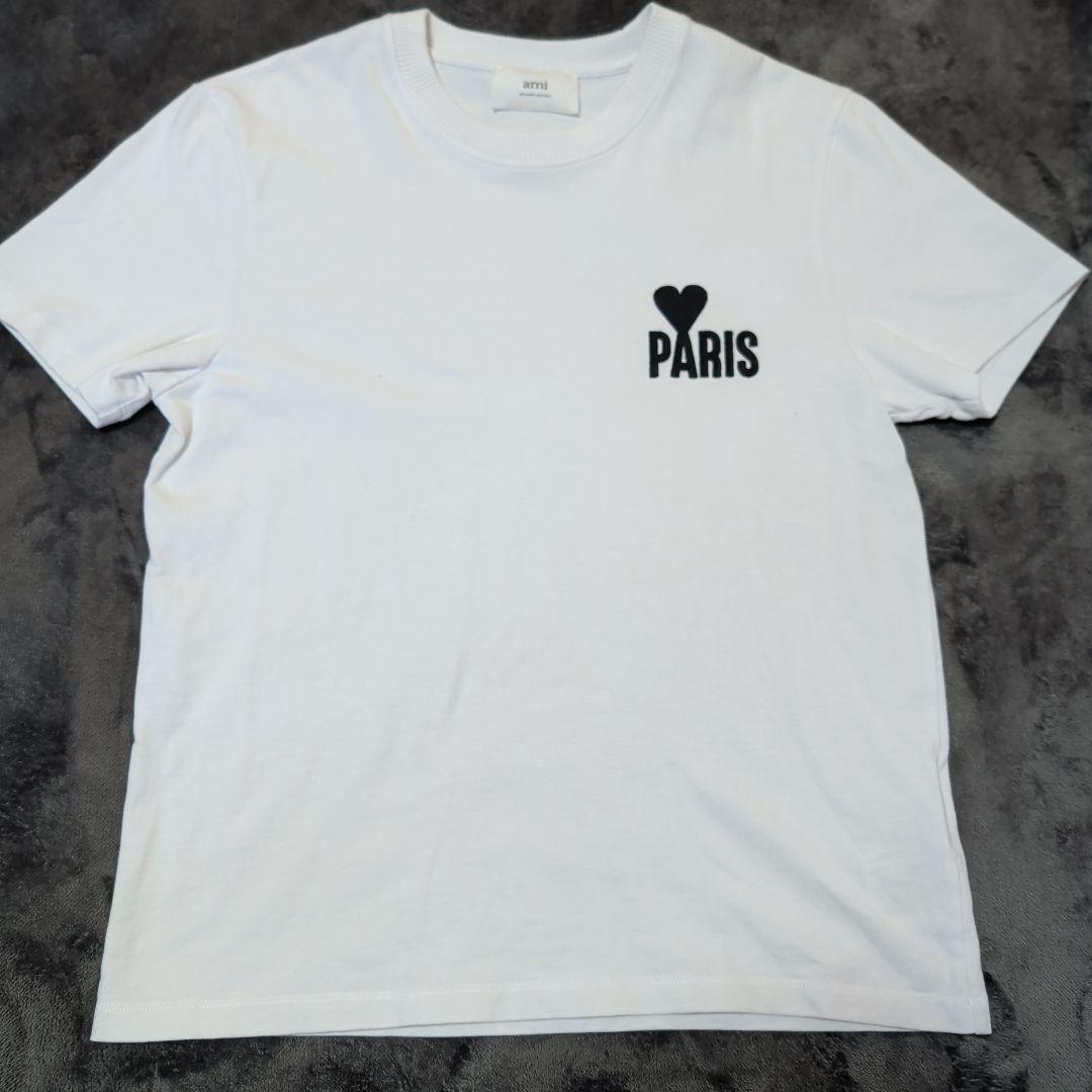 ami PARIS プリント ホワイト Tシャツ