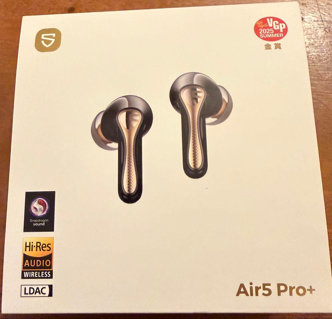 soundpeats Air5 Pro+ ブラック ワイヤレスイヤホン