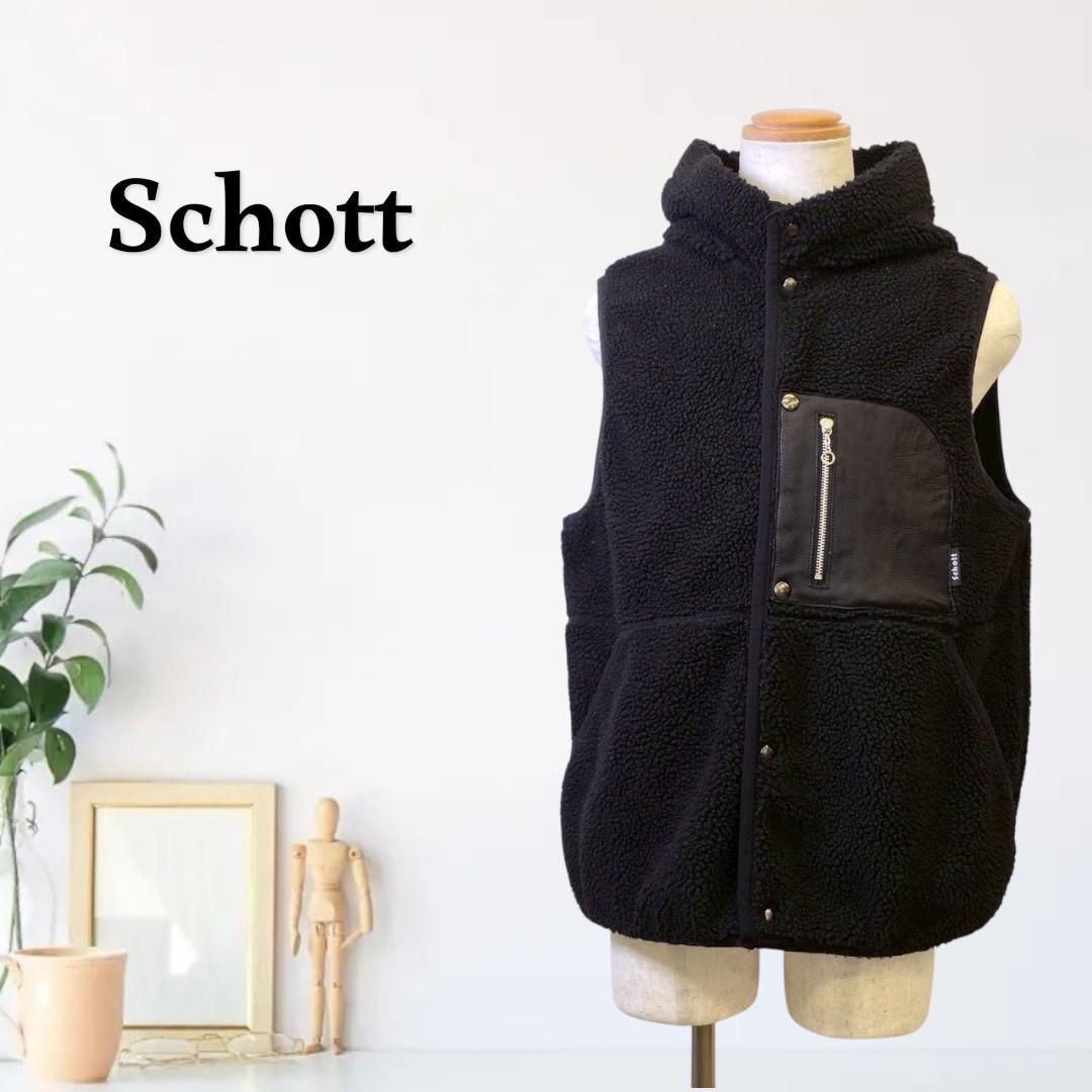 zG900【XL】Schott アウター カジュアル ポケット立体裁断 ベスト