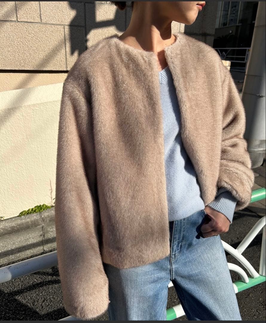 Mink Fake fur Coat スローブイエナ　美品　ジャケット