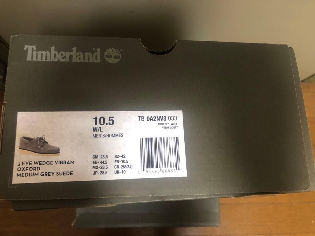 ティンバーランド　モカシン　デッキシューズ　ヌバック