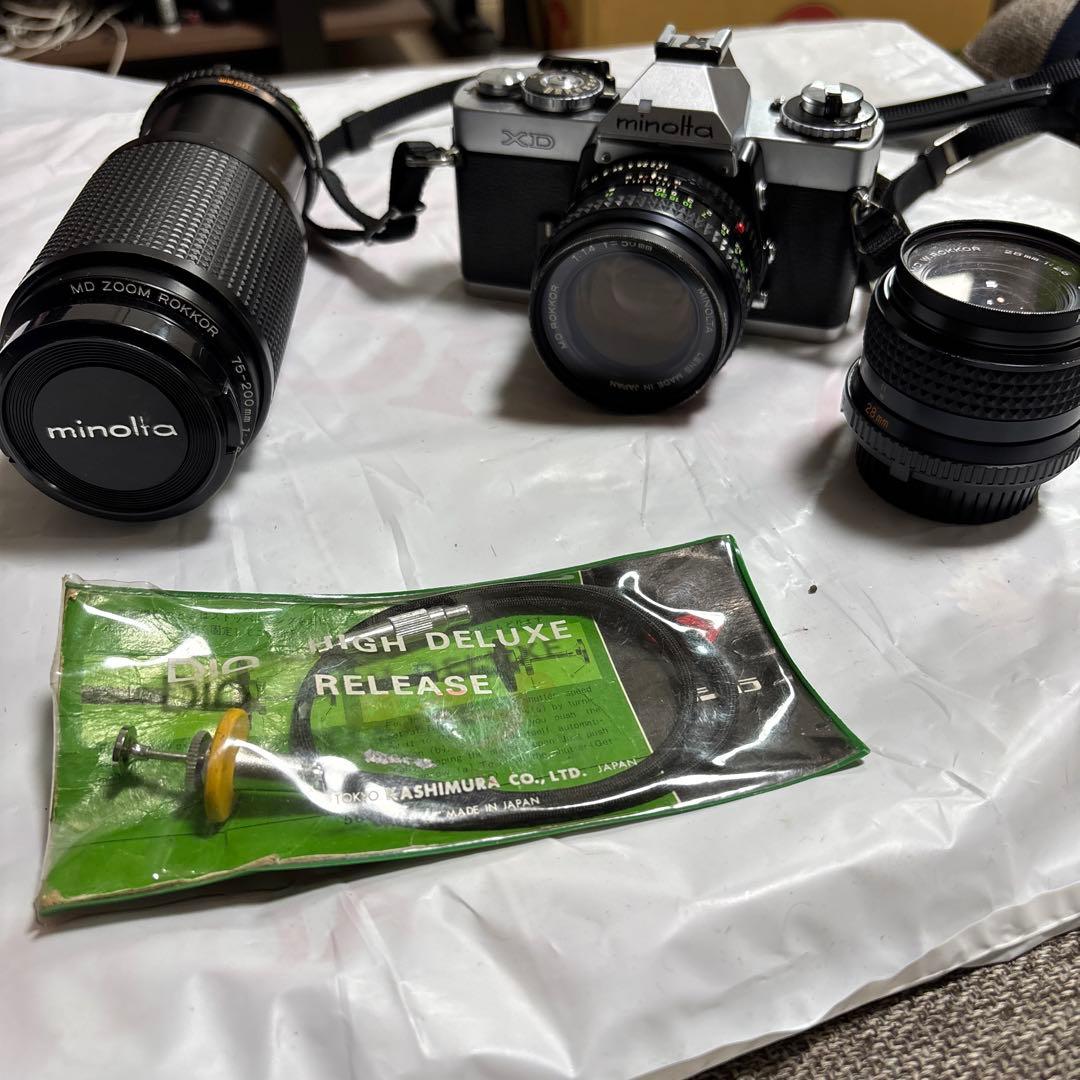 Minolta XD 一眼レフカメラセット　レトロ