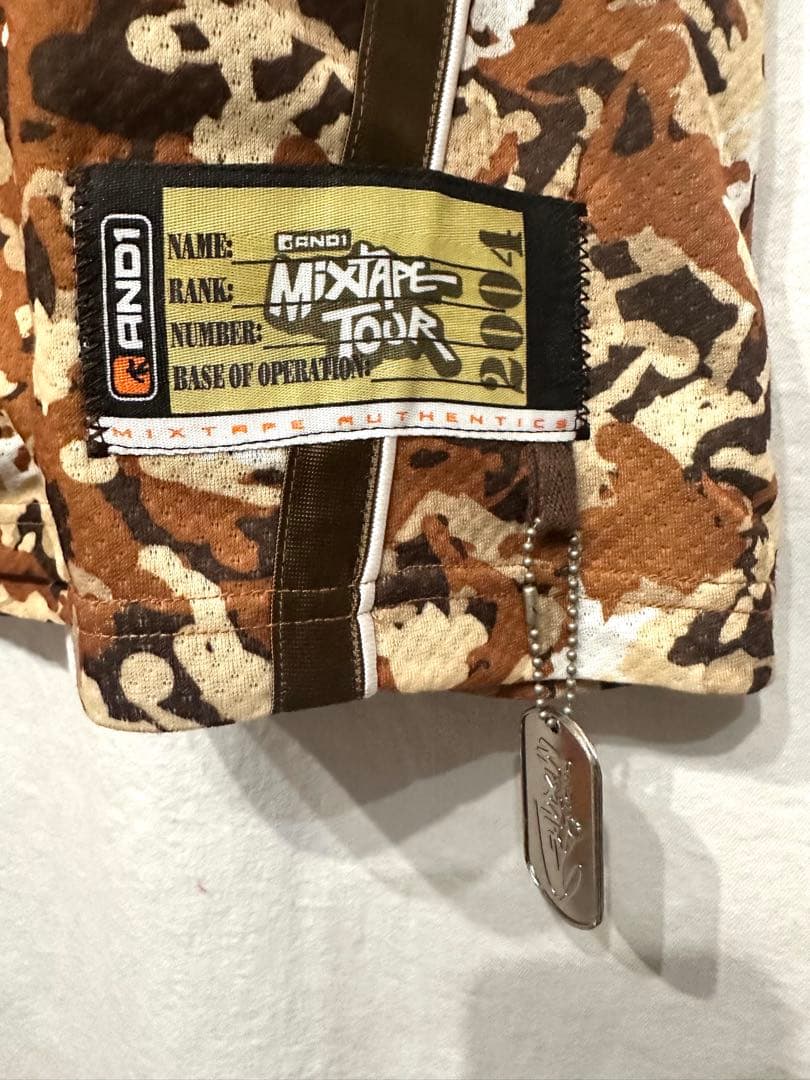 AND1 MIXTAPEソルジャーアーミー迷彩ユニフォームアンドワンホットソース