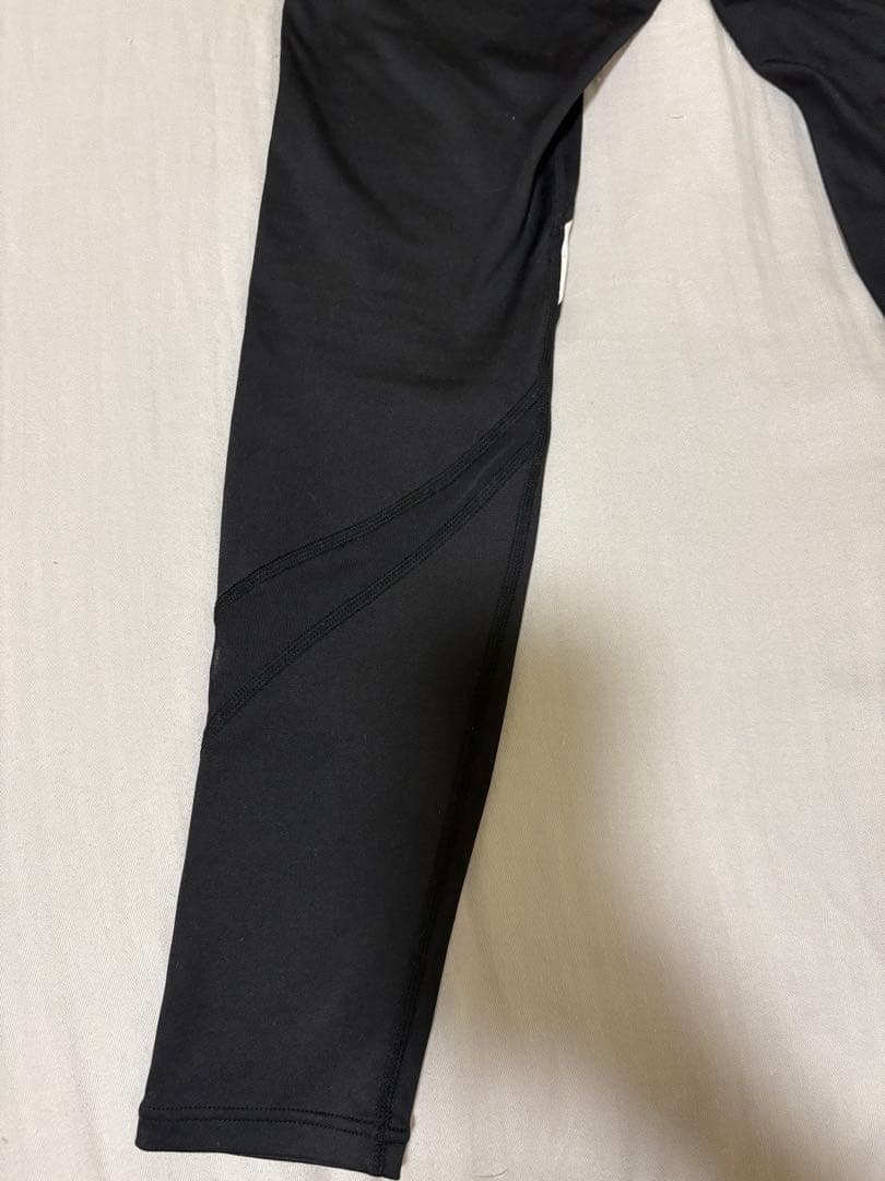 CRONOS ブラックレギンス ホワイトアクセント