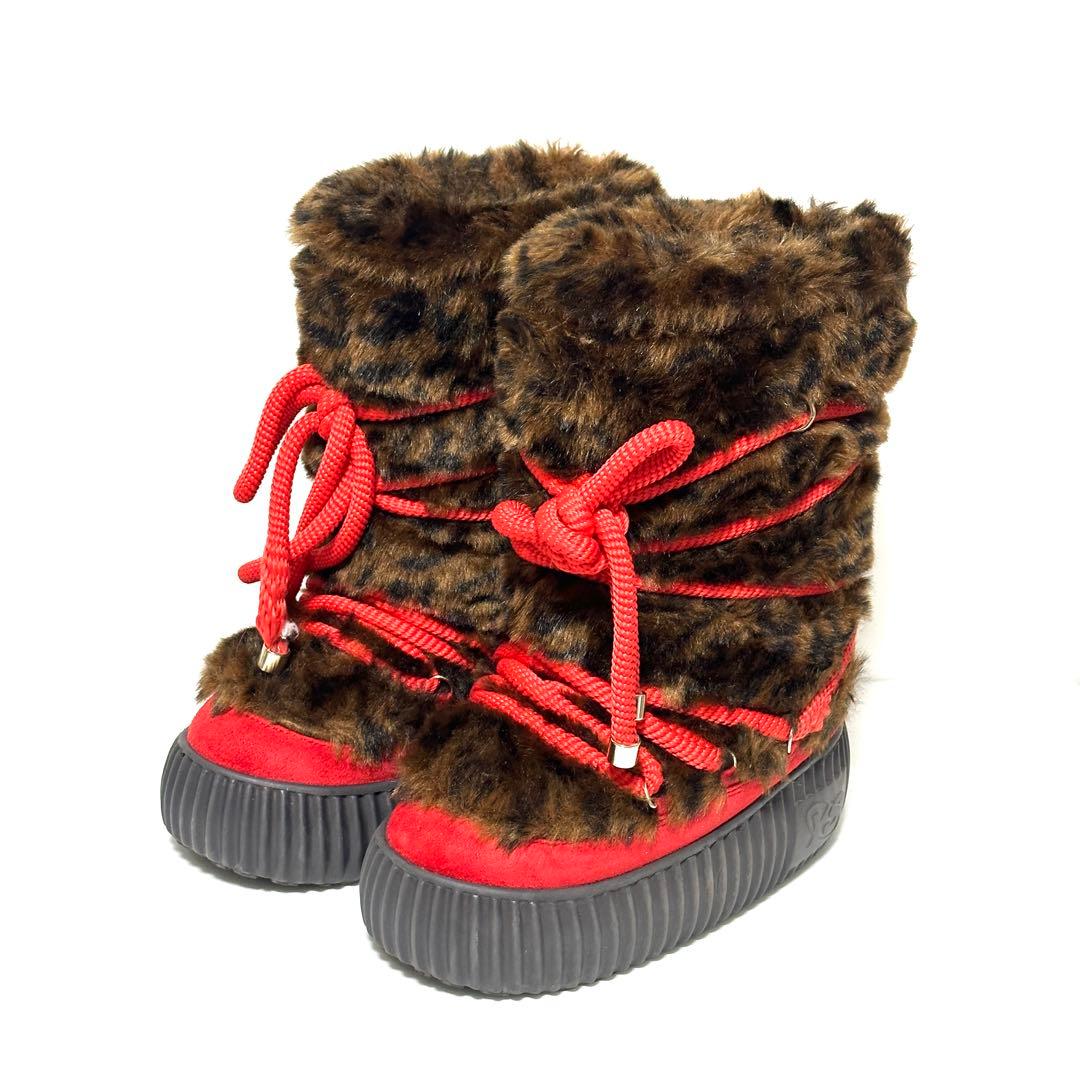 YELLO PAOUTU FAUX FUR BOOTS ファーブーツ Sサイズ