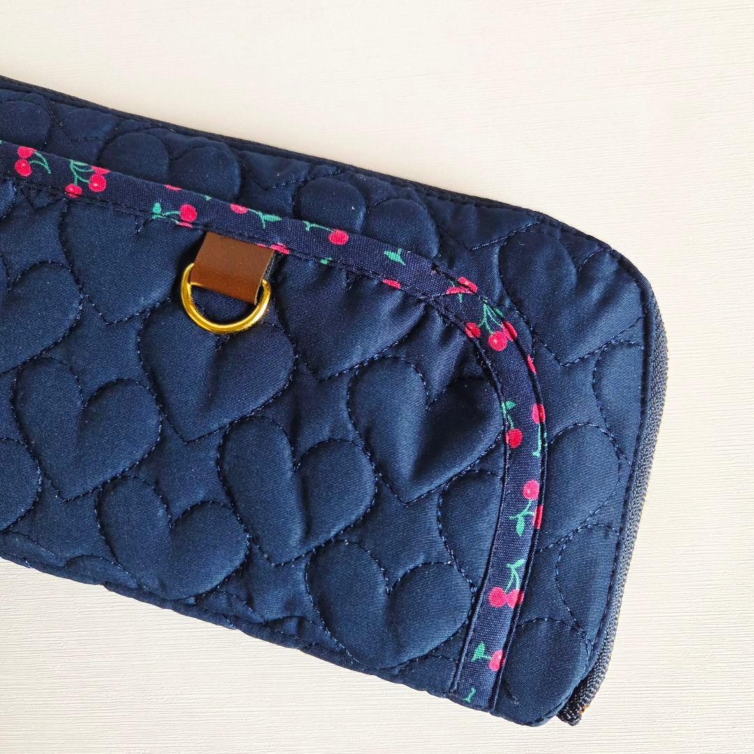 プチトマトページ　L字ファスナー長財布　ハンドメイド