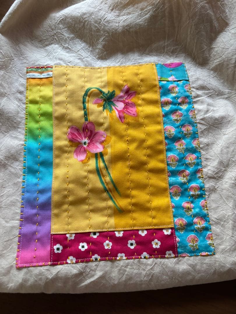 ちくちくもんぺパッチワーククリーム色