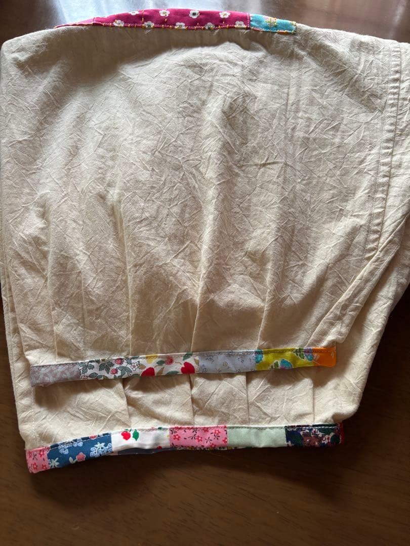 ちくちくもんぺパッチワーククリーム色