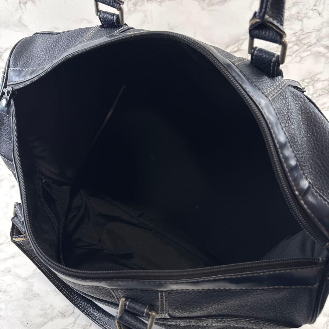 デッドストックPEARLY GATESバーリーゲイツ PVCレザーボストンバッグ