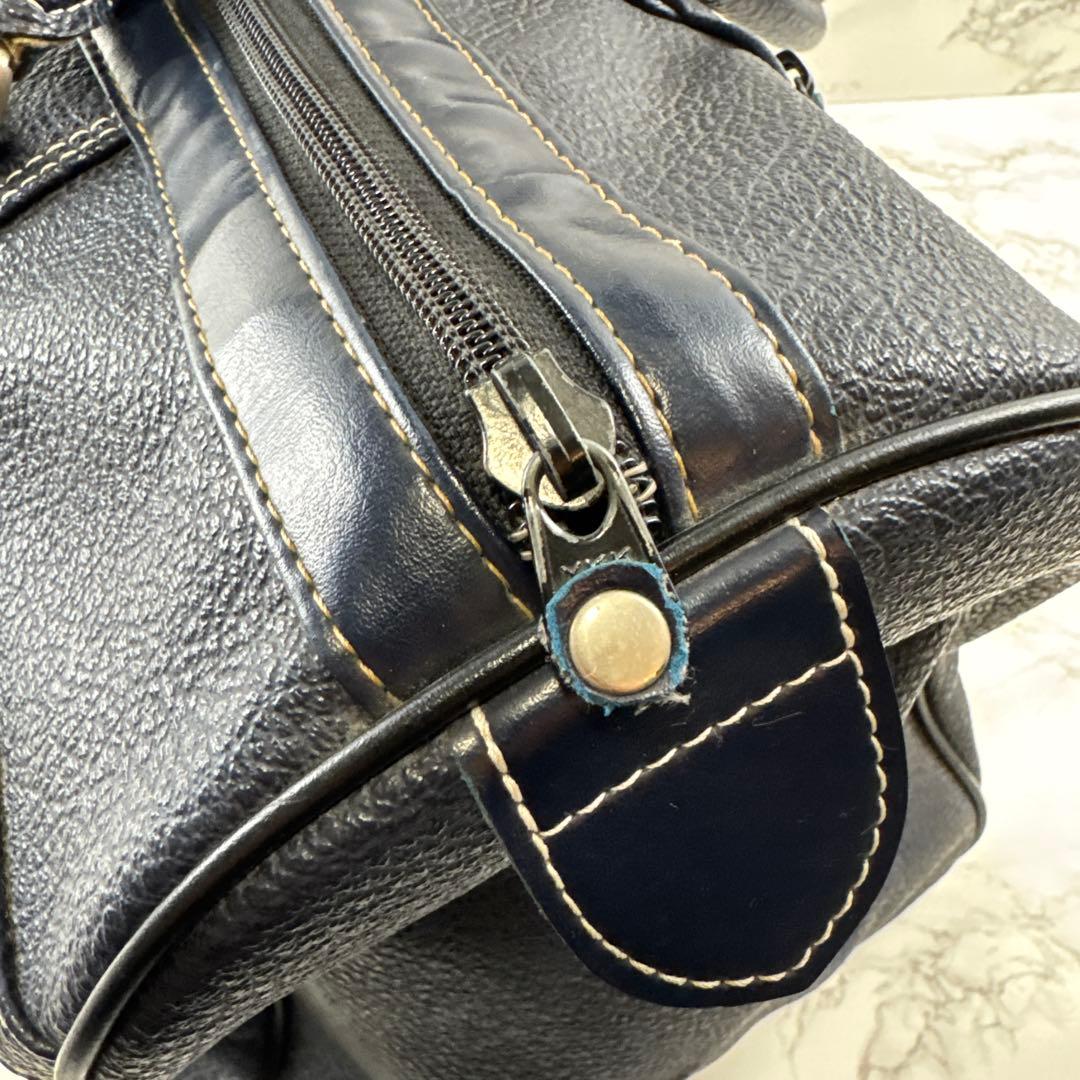 デッドストックPEARLY GATESバーリーゲイツ PVCレザーボストンバッグ