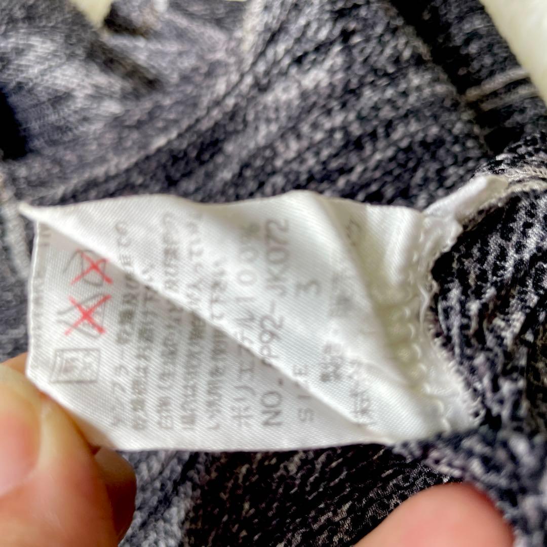 イッセイミヤケ PLEATSPLEASE デニム転写　変形　プリーツ　トップス