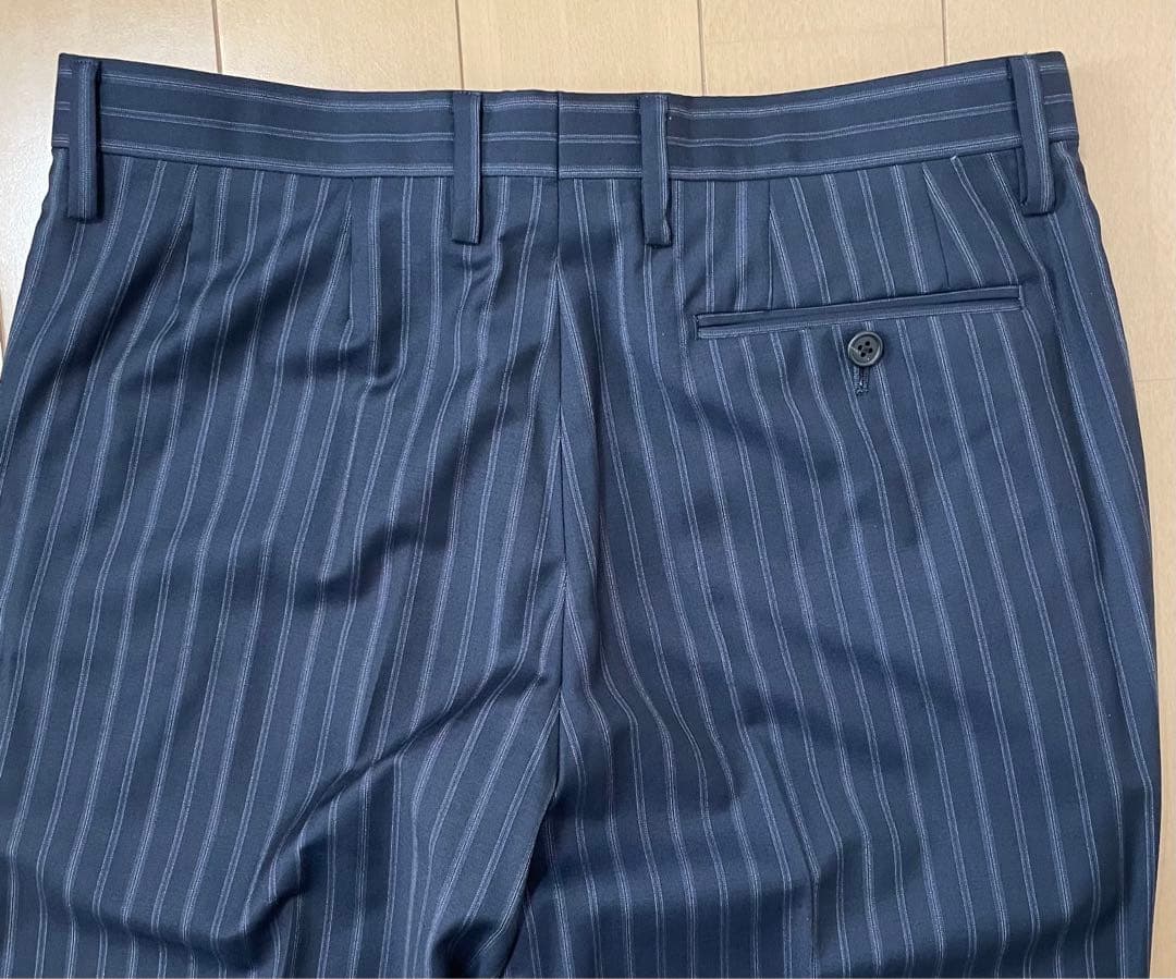 ポールスミス メンズ スーツ XL ネイビー ストライプ Paul Smith