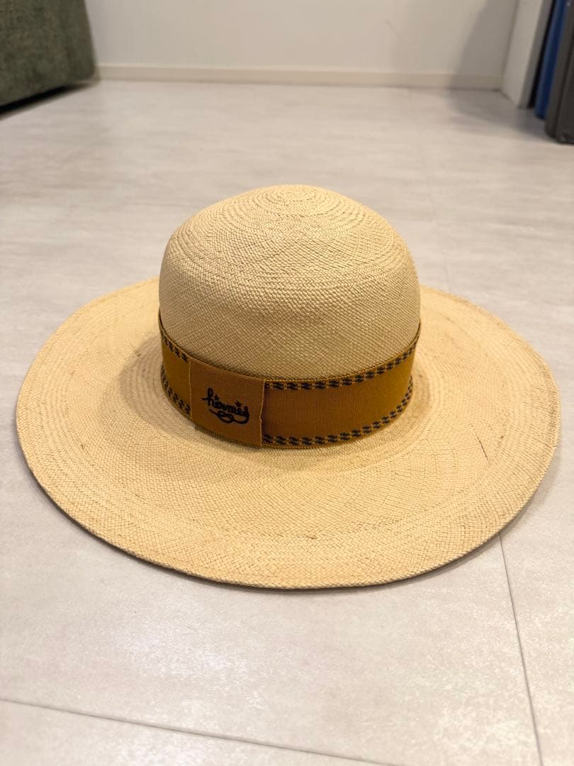 【HERMES】エルメス トリニダード ストローハット 58 麦わら帽子