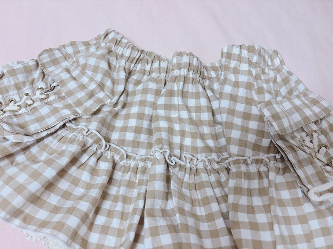 希少　LIZ LISAはしごリボンポケットスカパン　平成　姫カジ