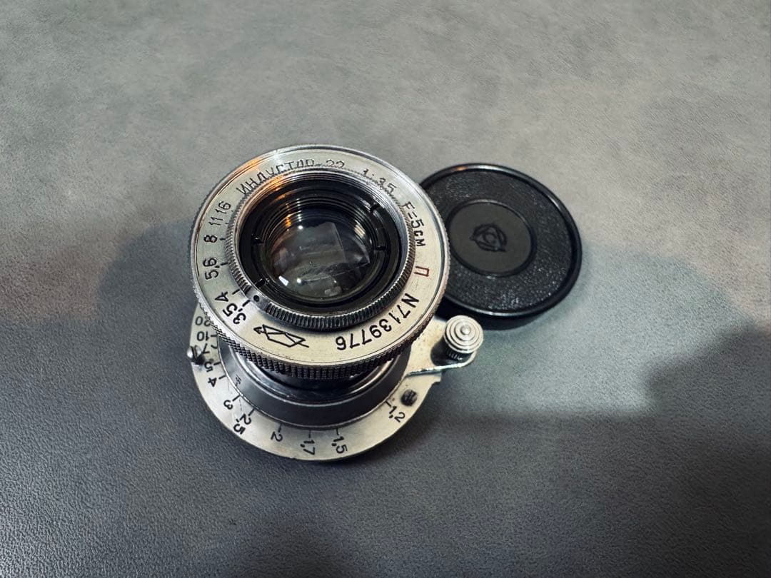 Industar-22 50mm f3.5 沈胴 純正？キャップ付