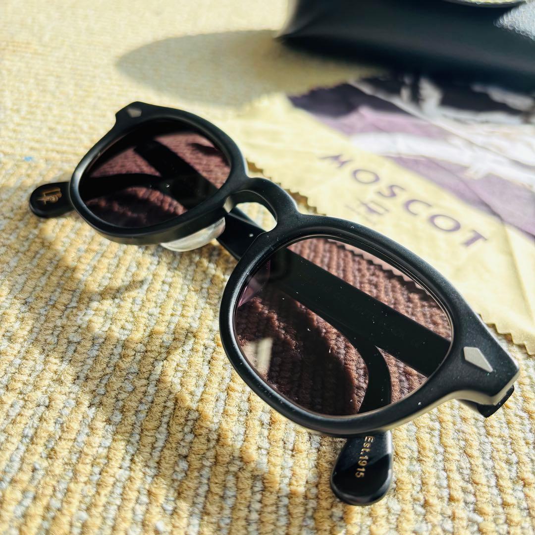 お値下げ　MOSCOT LEMTOSH 46 サングラス　マットブラック