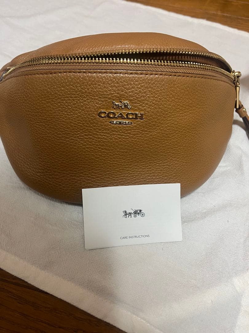 【sora】美品　コーチ　ボディバッグ　ウエストポーチ　レザー
