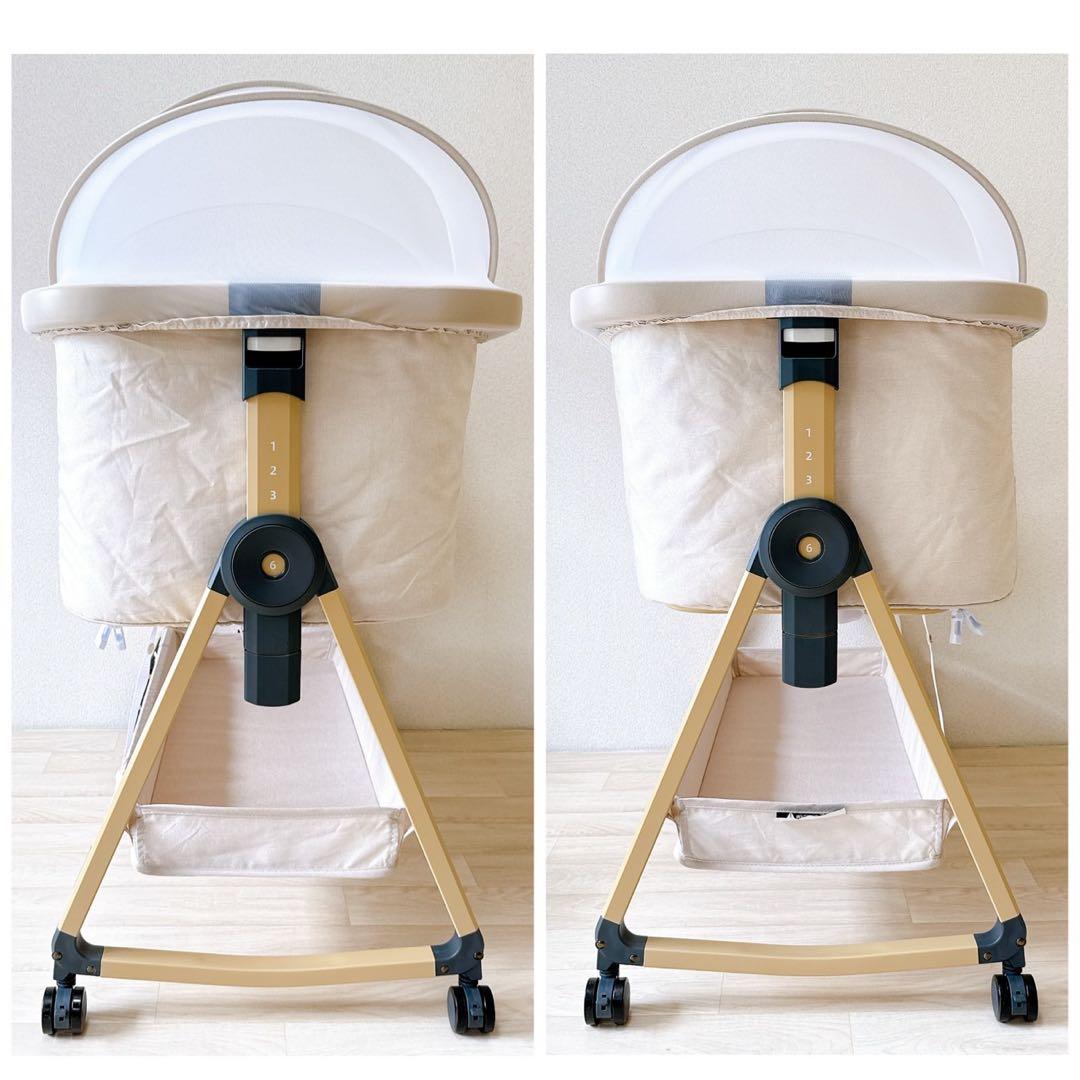 【美品】HZDMJ ベビーベッド　折りたたみ 添い寝 新生児用　コンパクト　蚊帳