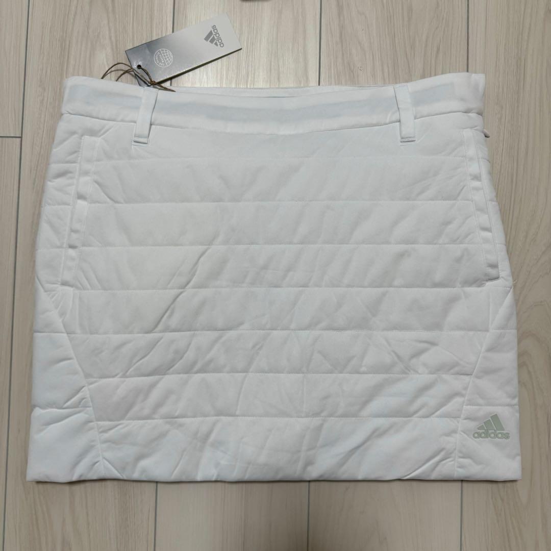 新品 アディダス セットアップ 中綿　ジャケット　スカート　秋冬　かわいい 白