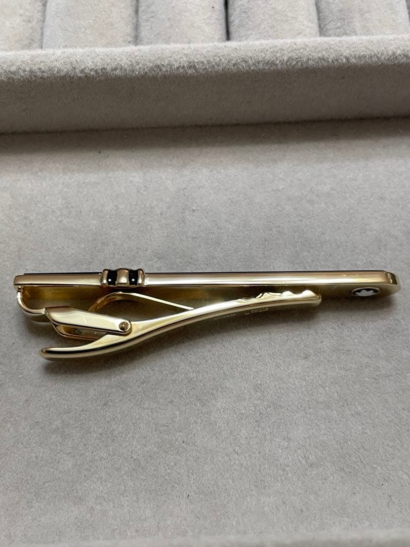 美品　MONTBLANT タイピン　オニキス　 モンブラン