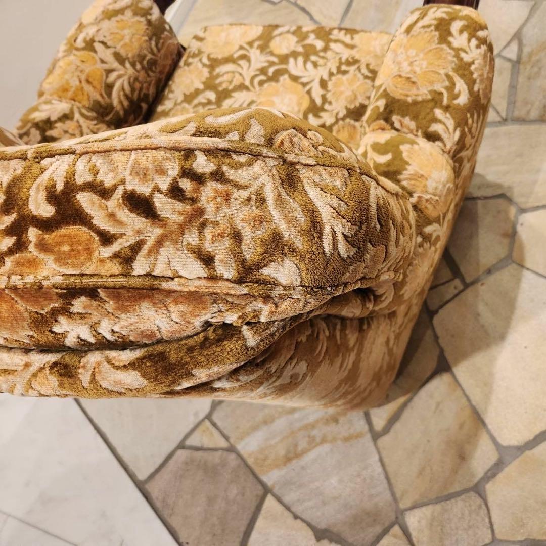 オールドカリモクkarimoku 金華山1人掛けソファ クラシック　アンティーク