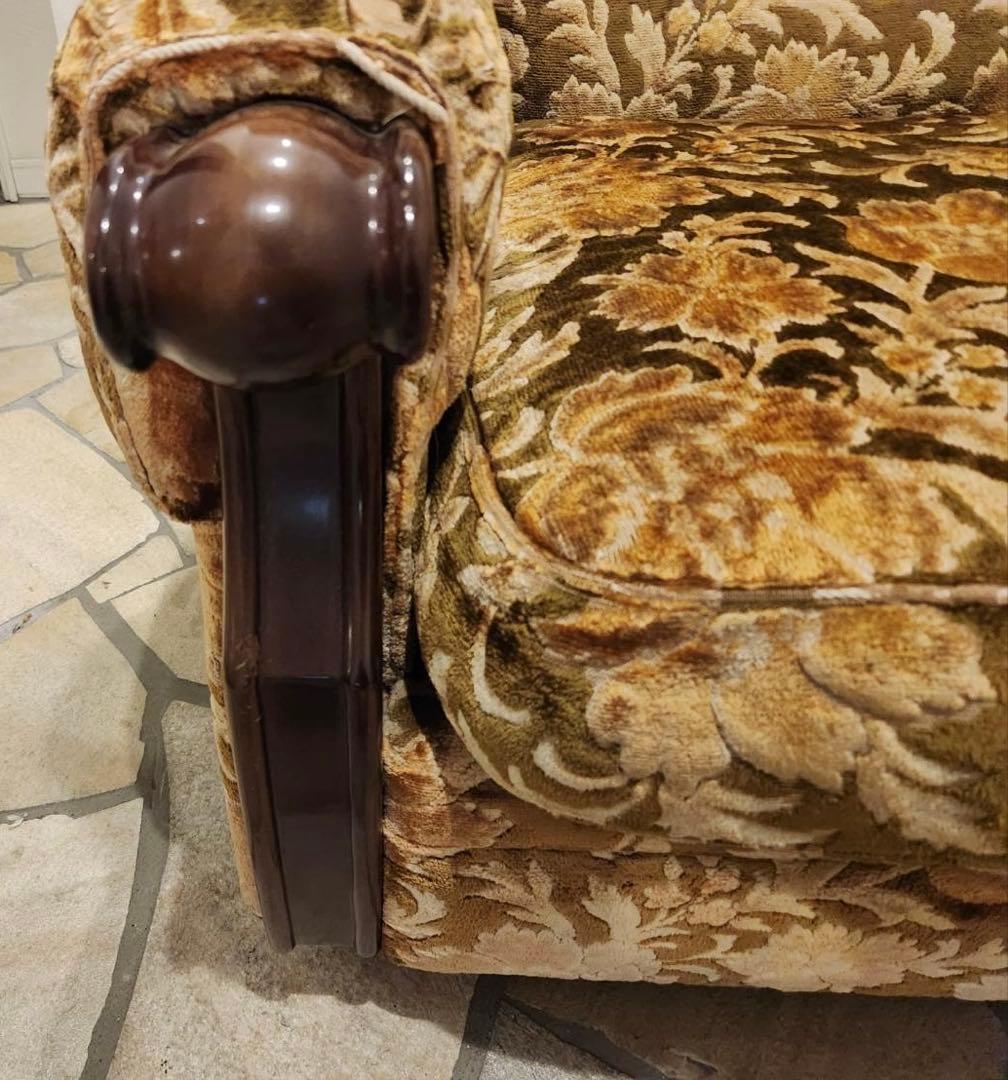 オールドカリモクkarimoku 金華山1人掛けソファ クラシック　アンティーク