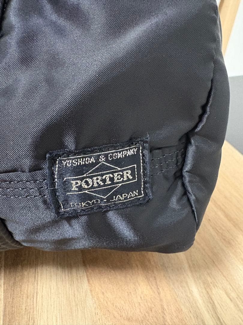 希少極美品　Porter タンカー　ボストンバッグ　ブラック　ナイロン　オレンジ