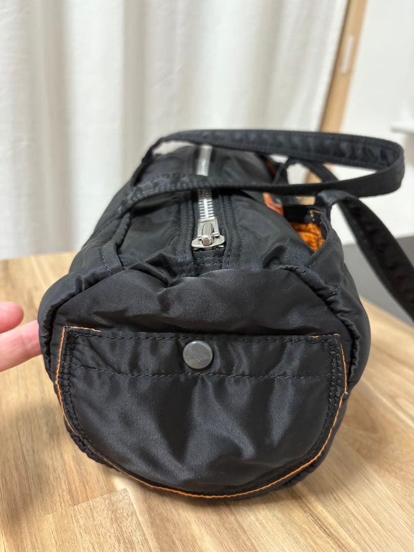 希少極美品　Porter タンカー　ボストンバッグ　ブラック　ナイロン　オレンジ