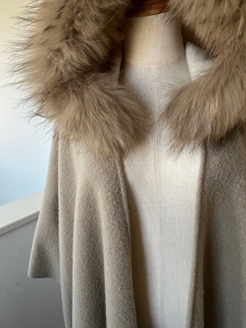 グレースコンチネンタル　ポンチョ　ファーポンチョ　リバーシブル