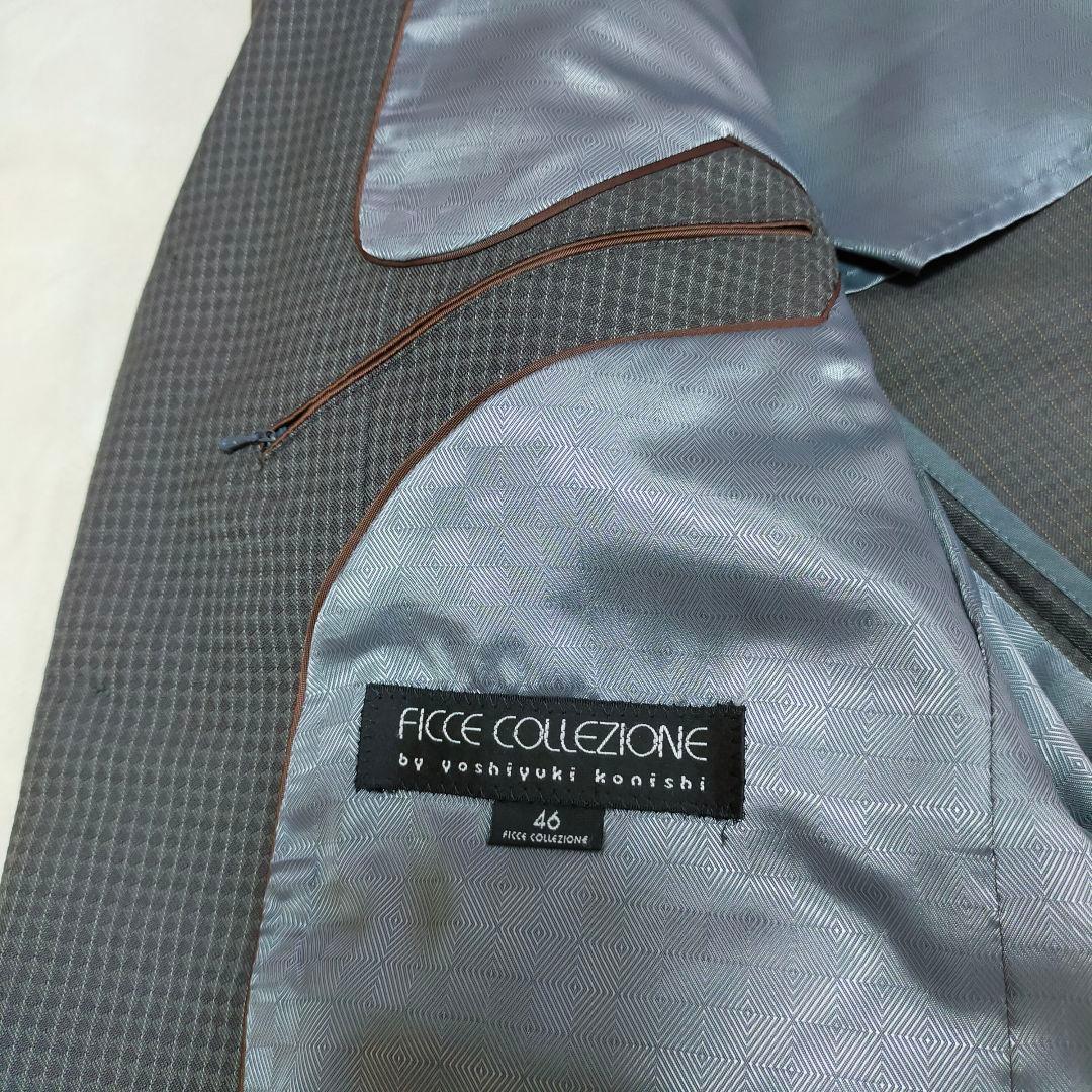 90S　FICCE　46　3釦スリーピーススーツ