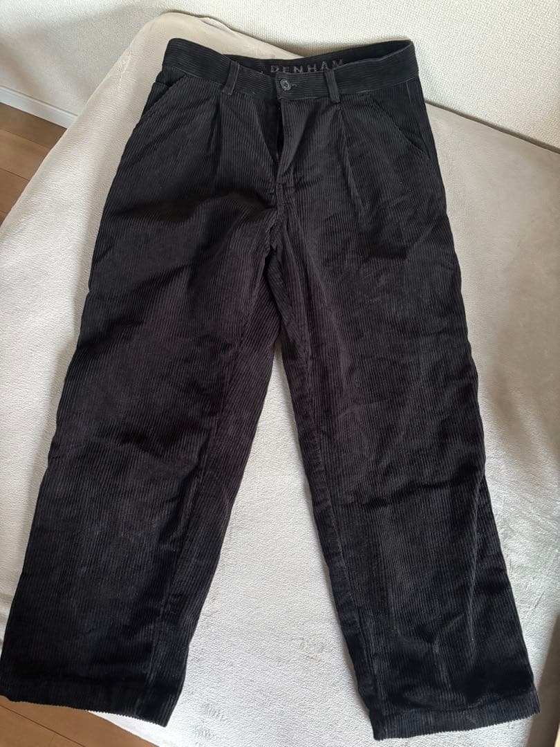 DENHAM コーデュロイパンツ S 黒
