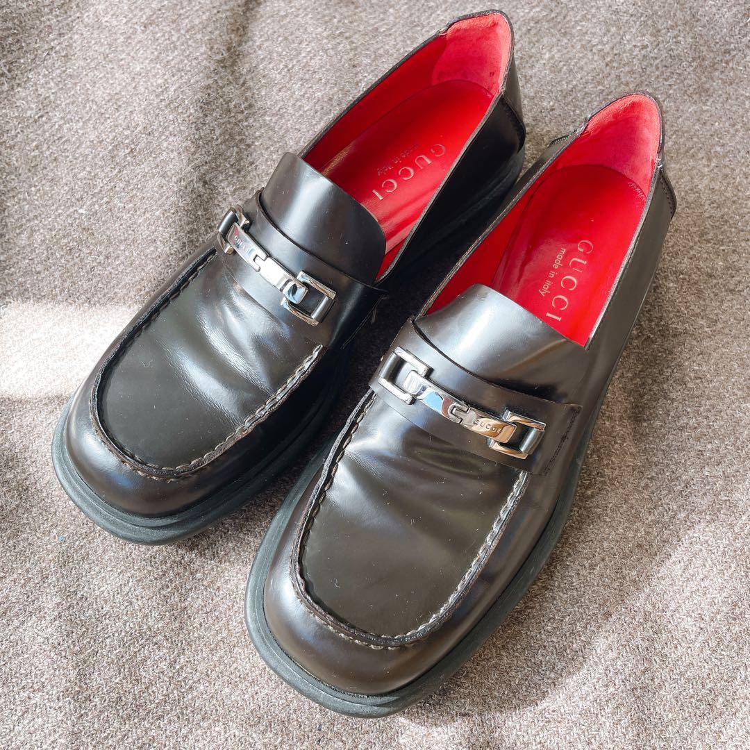 GUCCI ハイブリッド厚底ローファー グッチ ホースビットローファー 23.5