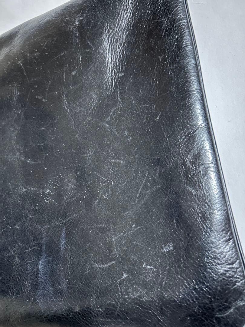 ジュンヤワタナベ　スタッズ装飾 黒 レザーポーチ