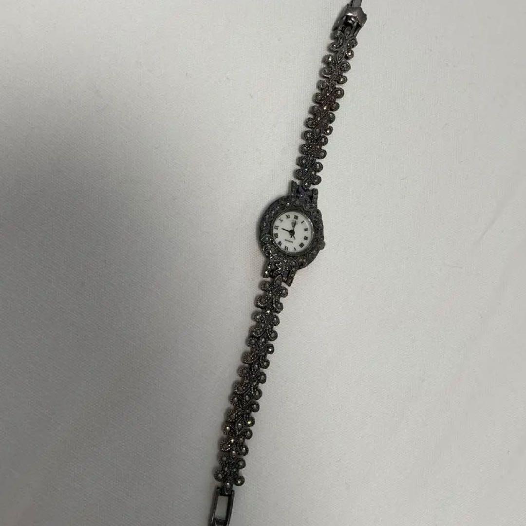 シルバーマーカサイトブレスレット時計