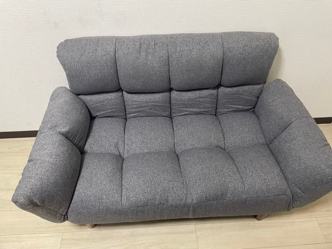 再値下げ済み　グレー 2人掛けソファ
