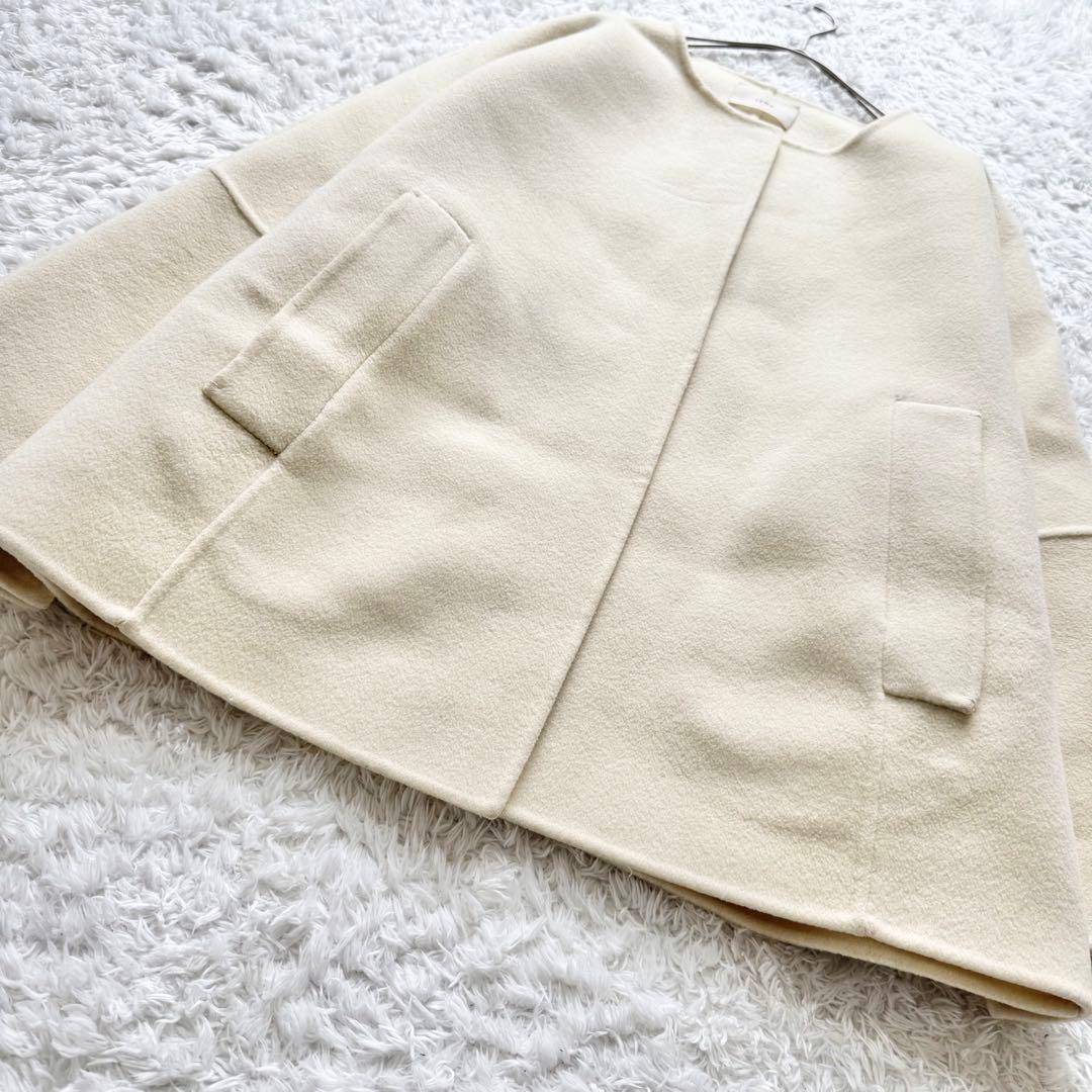 IENA 21AW SUPER160 ダブルフェイスショートコート 38