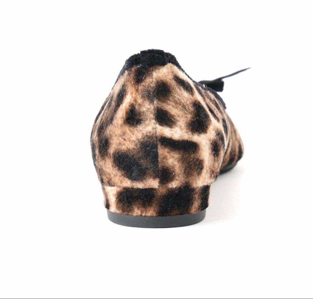 【新品未使用】【完売品】LE TALON ポインテッドレオパードバレエ 23.5