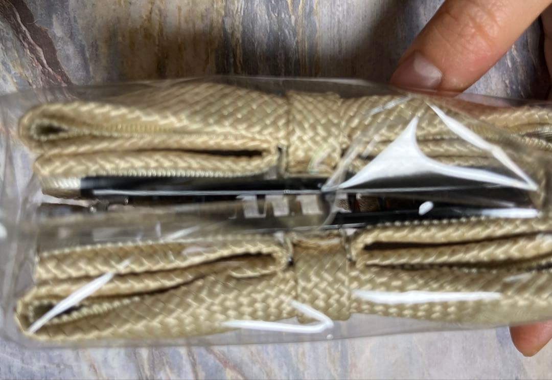 コンプレックスビズ　バナナクリップ　ベージュリボン