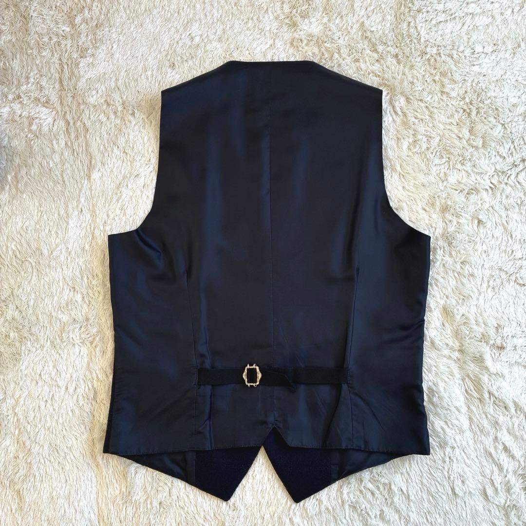 【極美品】TAGLIATORE タリアトーレ ジレ ベスト 44 ネイビー