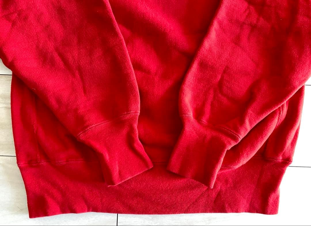 美品 90s USA製 champion リバースウィーブ 赤 Lサイズ