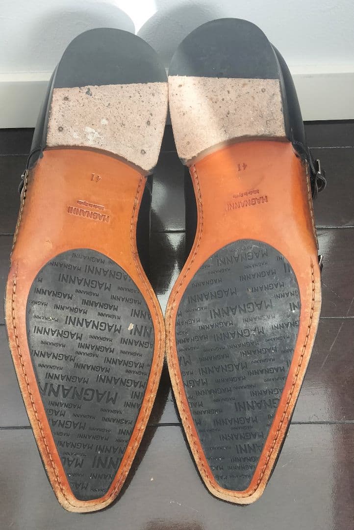 MAGNANNI ダブルモンクレザーチャッカブーツ ブラック 15541