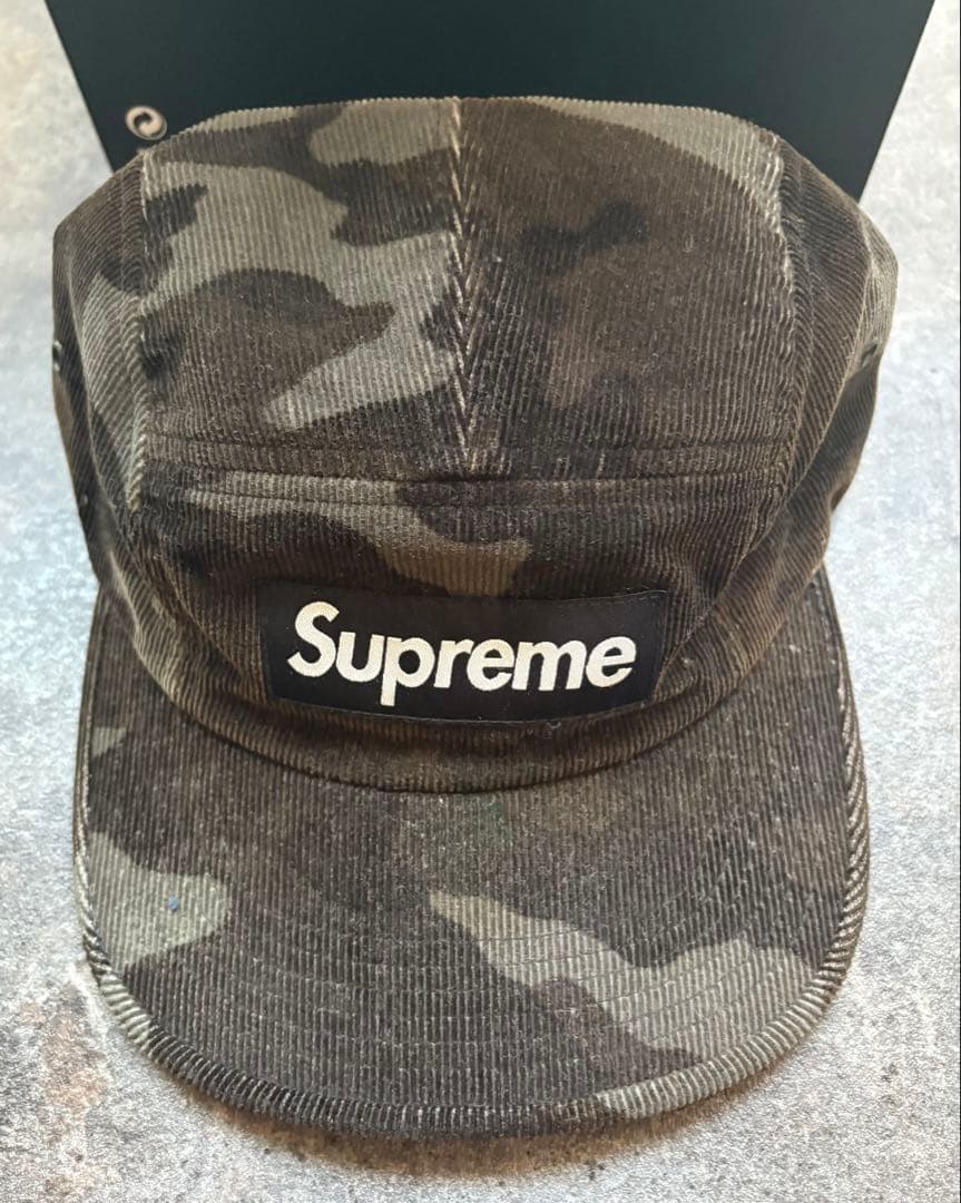 【Supreme】 コーデュロイ キャンプキャップ ボックスロゴ USA製
