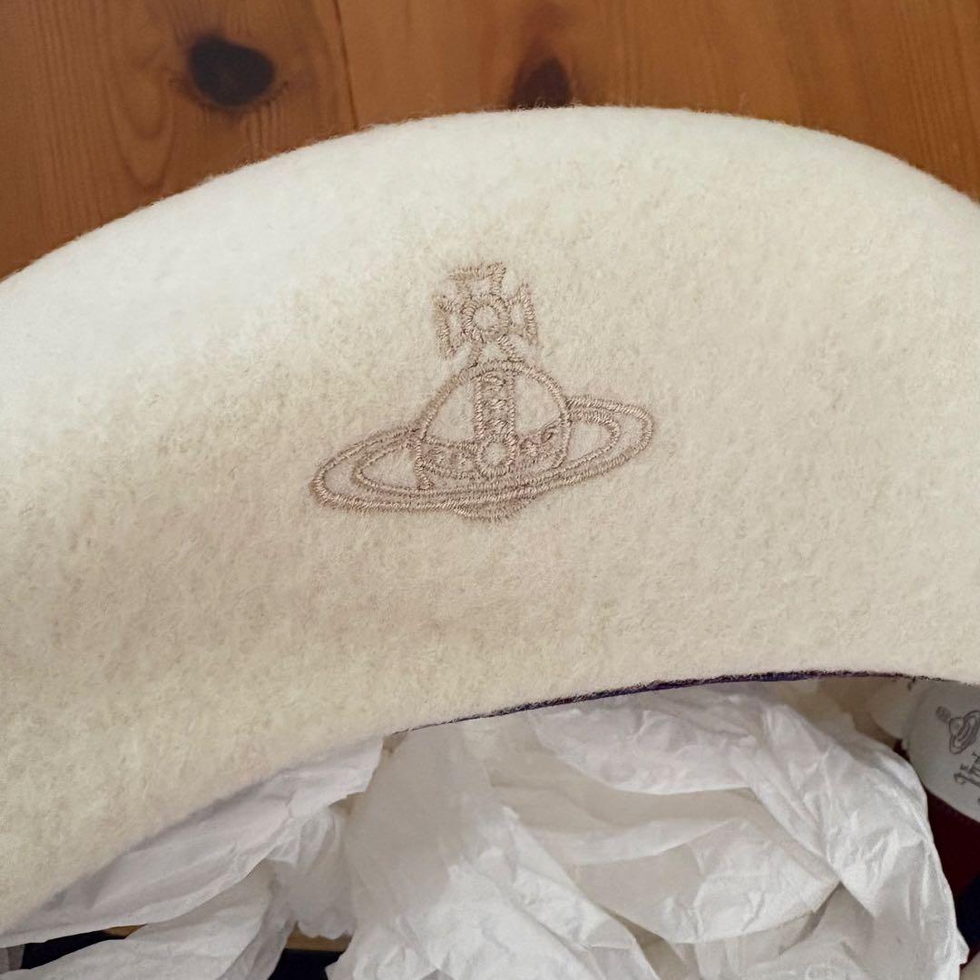 Vivienne Westwood アイボリー ベレー帽