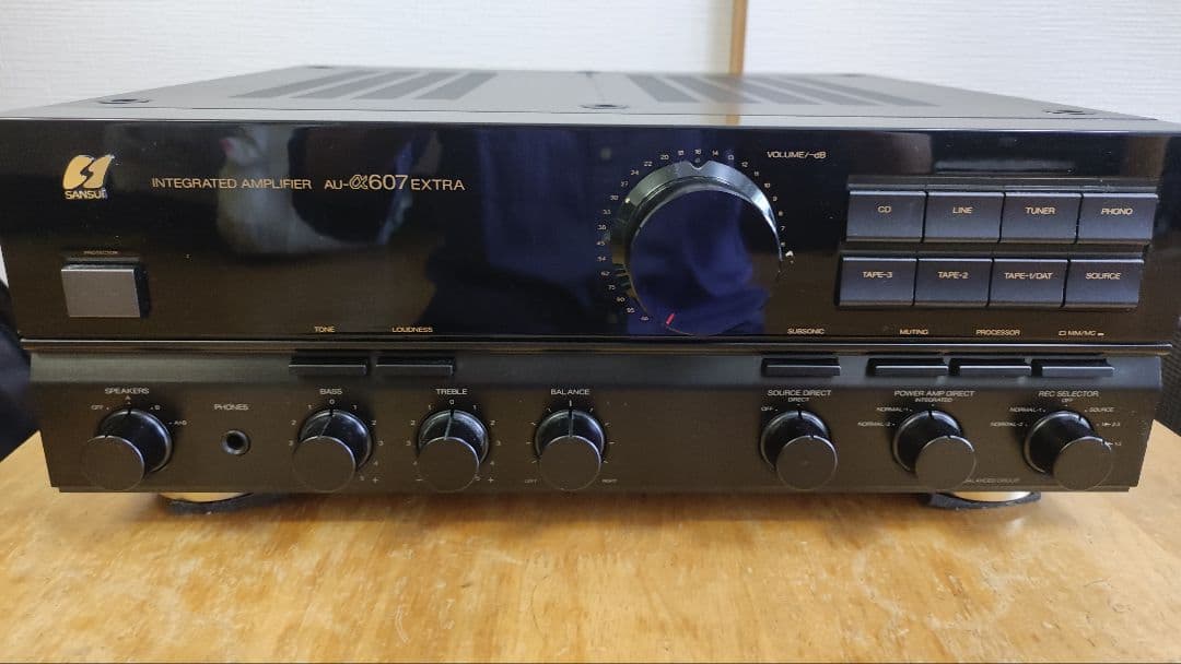 【ジャンク】オーディオアンプ　SANSUI AU-α607EXTRA