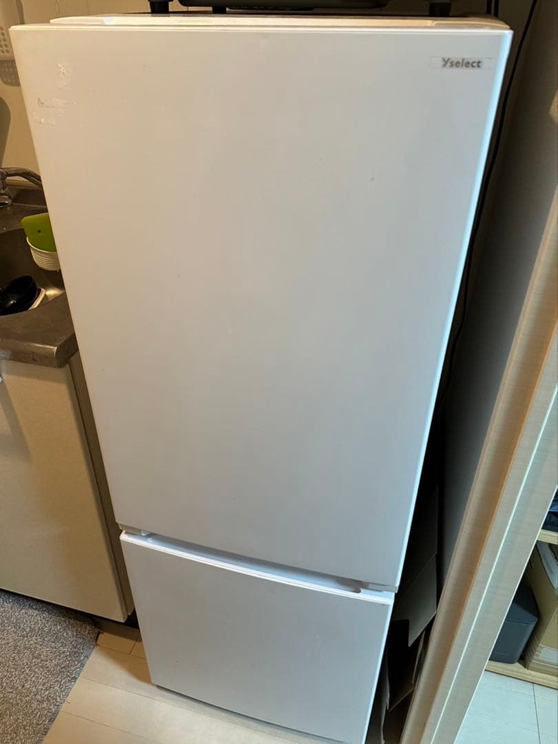 【送料設置込み】2021年製yselect 冷蔵庫156L YRZF15J
