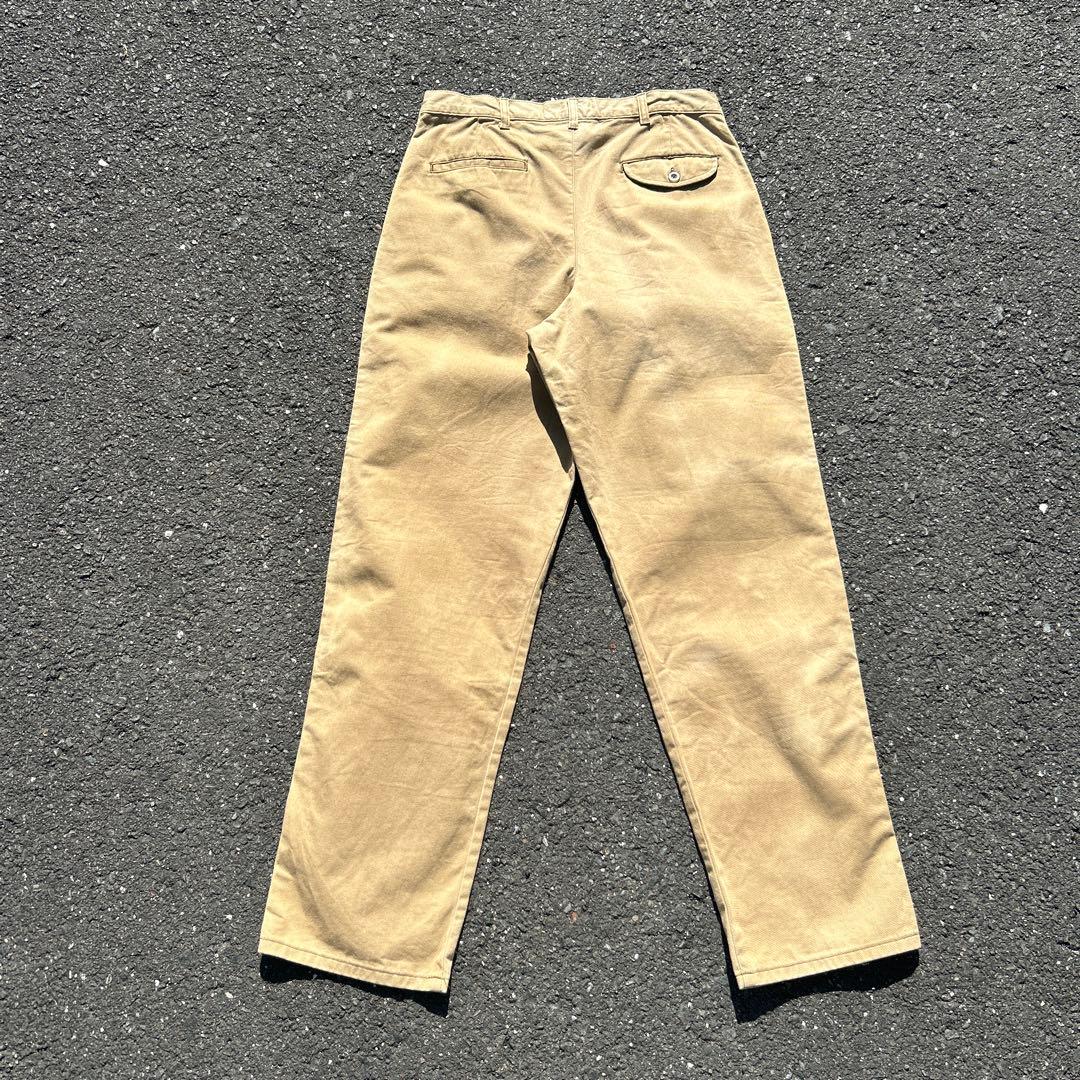 32×32 USA製 80s llbean ツータック チノパTALONジップ