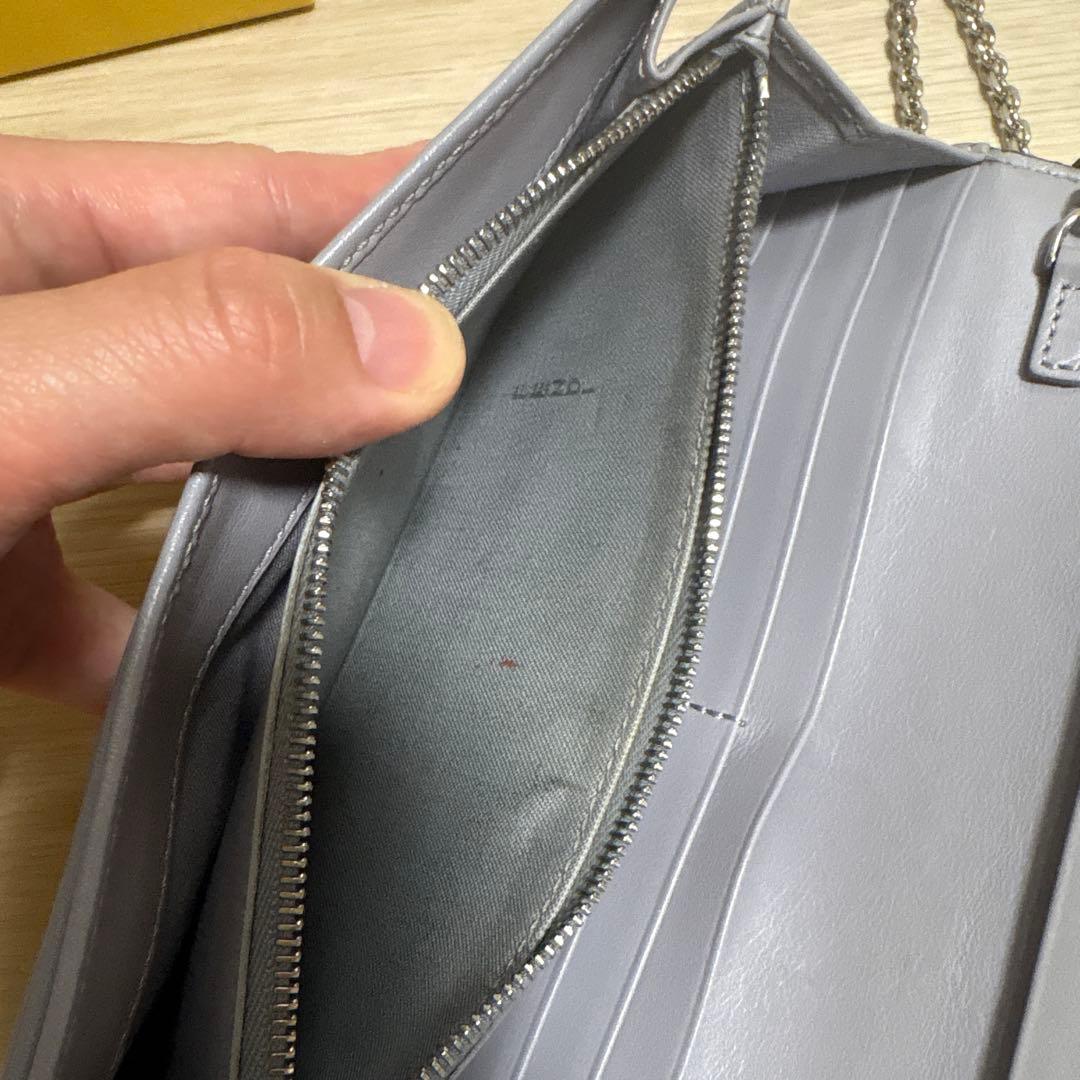 【美品】FENDI フェンディ カラースタッズ チェーンウォレット 長財布