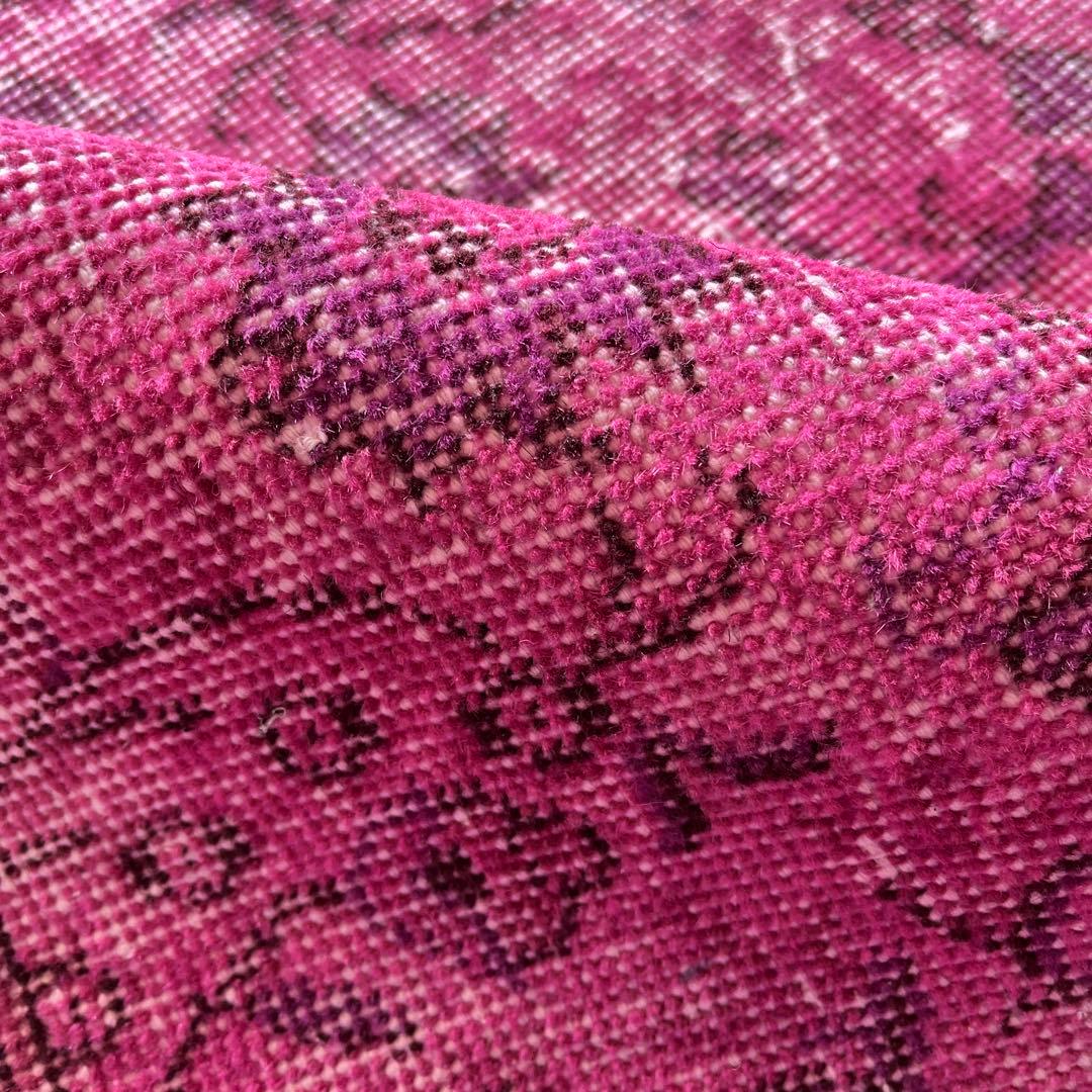 Punch(ᵔᴥᵔ)さん専用 トルコヴィンテージラグNo.94マゼンタピンク